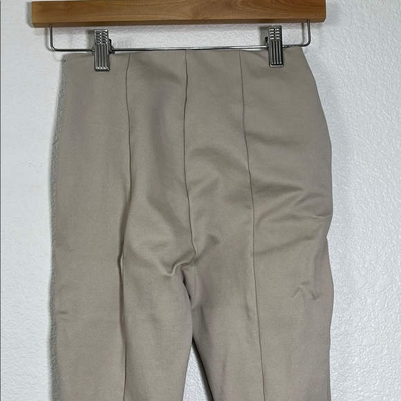 Quince Women's Ecru-Beige Ultra-Stretch Ponte Pants Pintuck Ankle XS - Picture 3 of 8